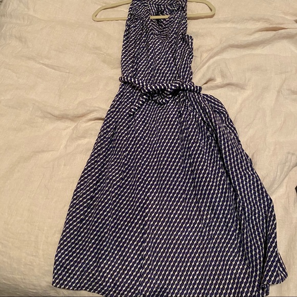 APIECE APART Silk cotton High neck dress & quilted waist Tie 4 - Picture 6 of 6